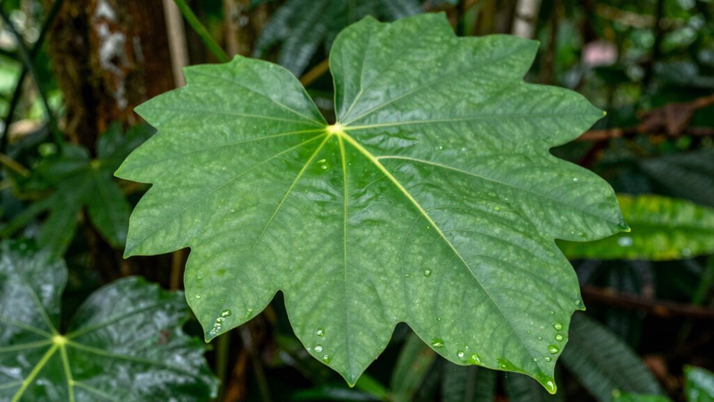 leaf shape indicates habitat