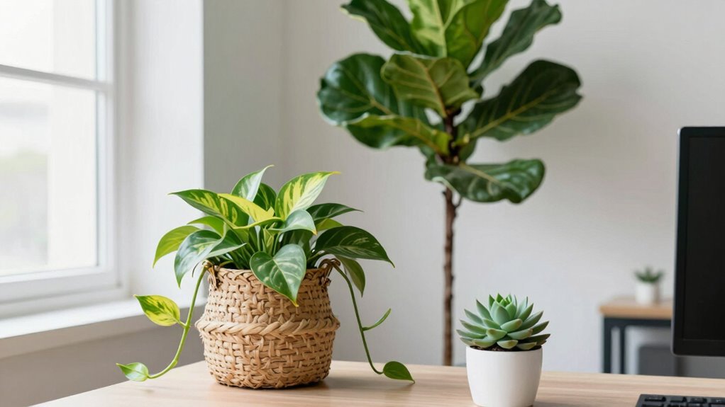 low maintenance office plants