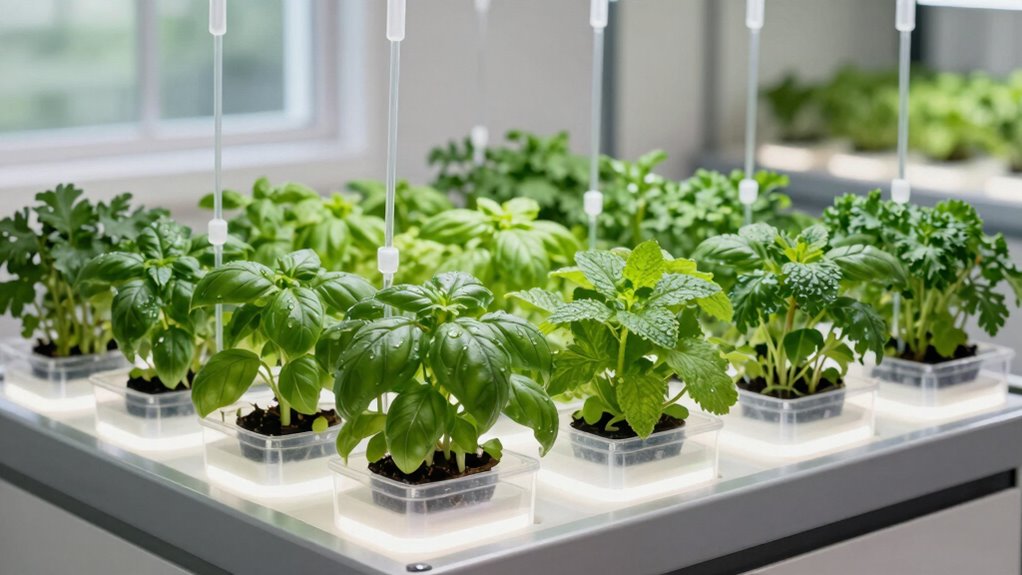 maintain compact hydroponic herbs