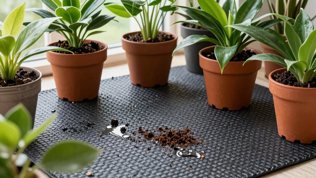 mess free indoor plant repotting