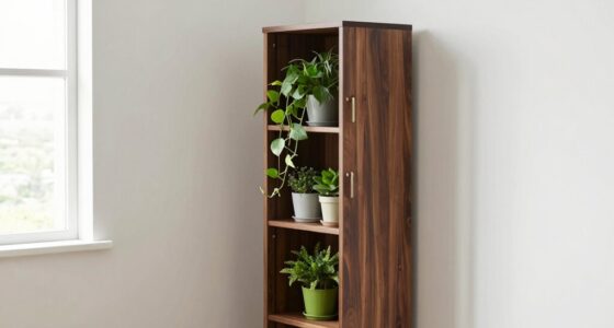 narrow plant cabinet options