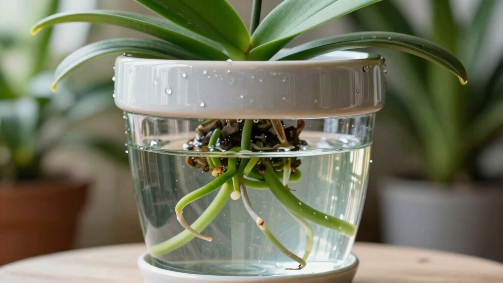 orchid care with self watering