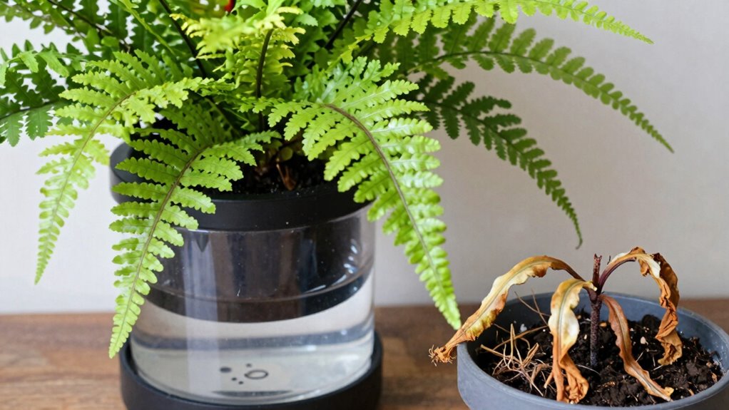 plant survival in watering systems