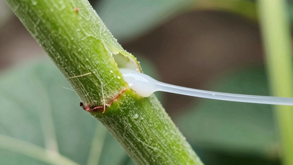 plants protective milky sap