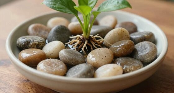 proper pebble tray usage