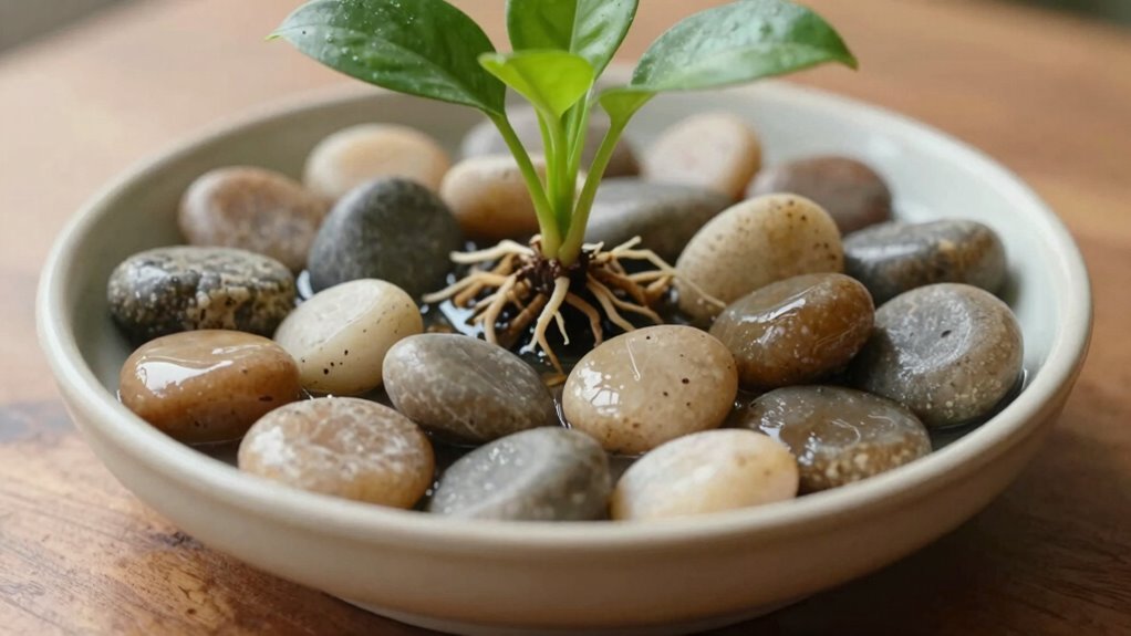 proper pebble tray usage