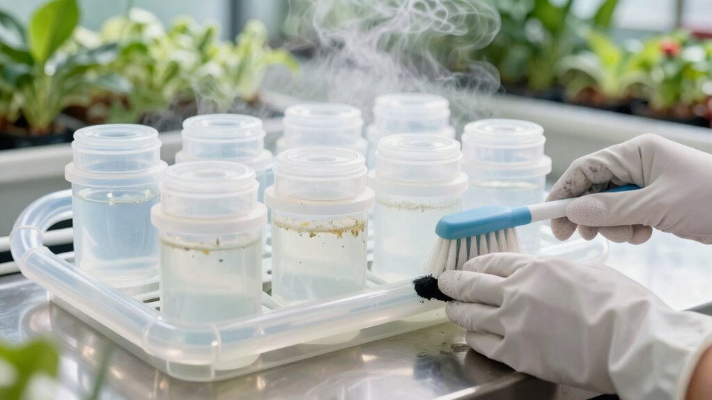 sanitize hydroponic tools properly