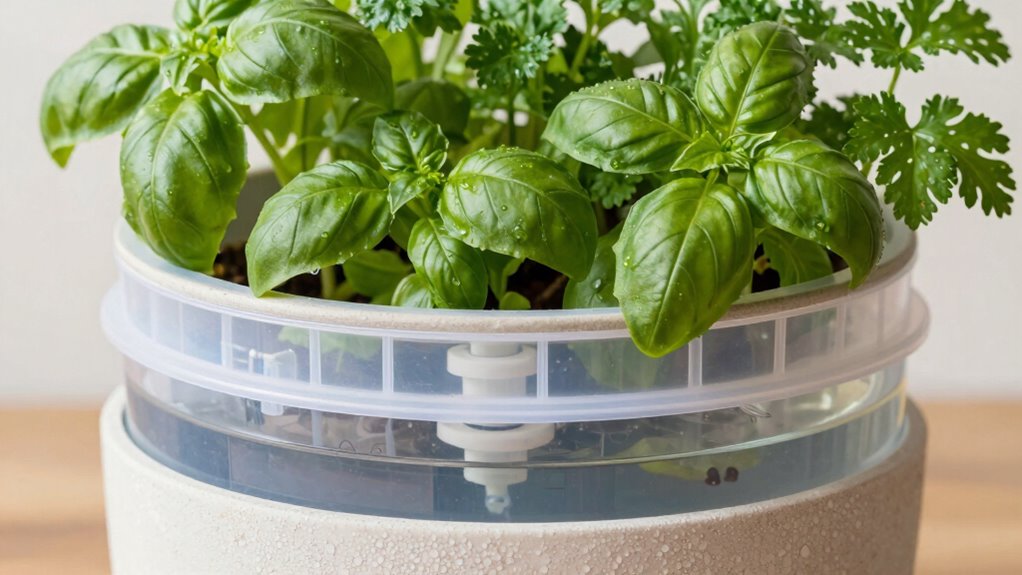self watering herb containers