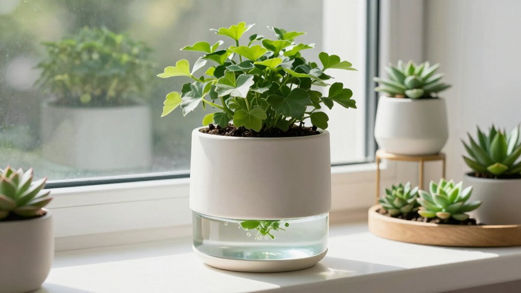 self watering plant care benefits