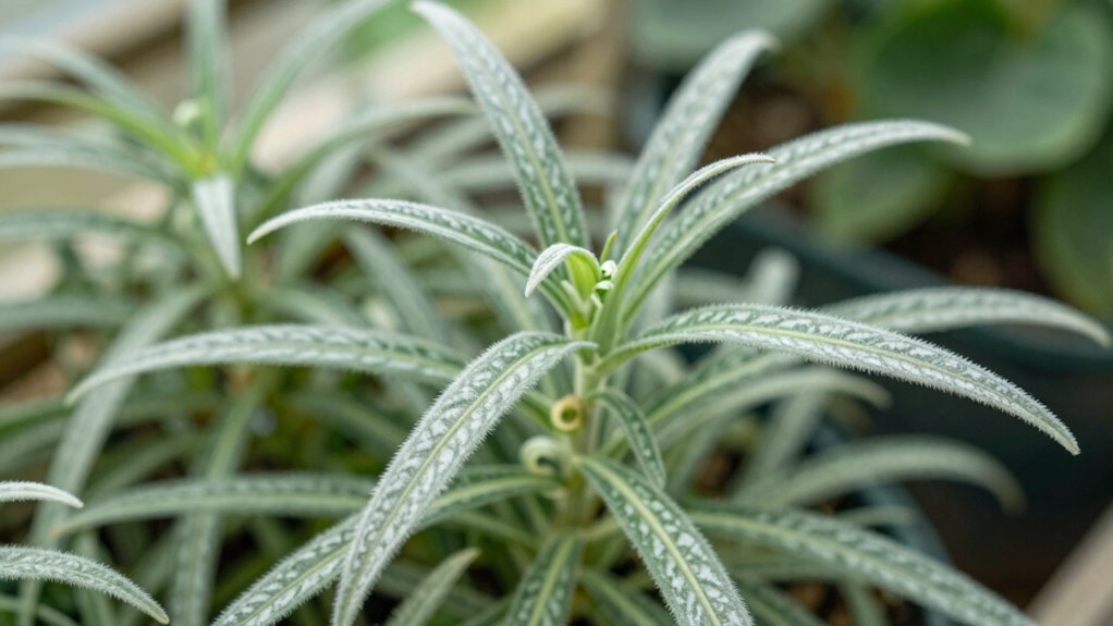sensitive rare plant growth
