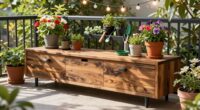 top balcony potting benches