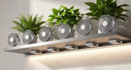 top clip on plant fans