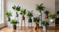 top contemporary living room plant stands