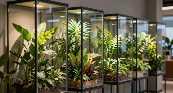 top glass plant cabinet options