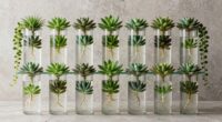 top glass plant pots