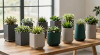 top modern self watering planters