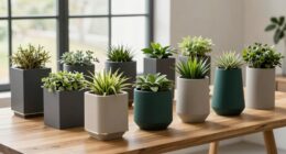 top modern self watering planters