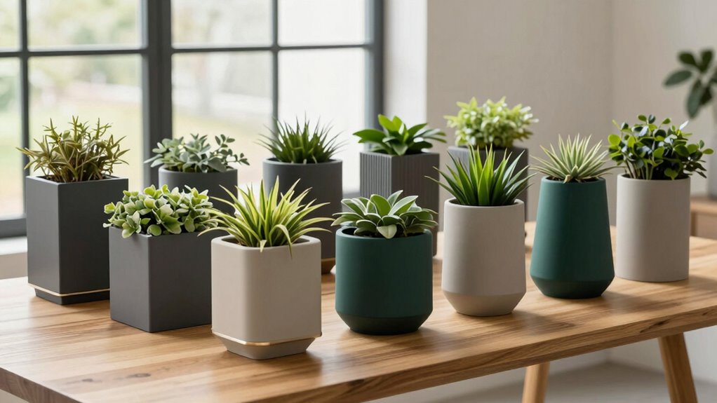 top modern self watering planters