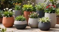 top patio self watering planters