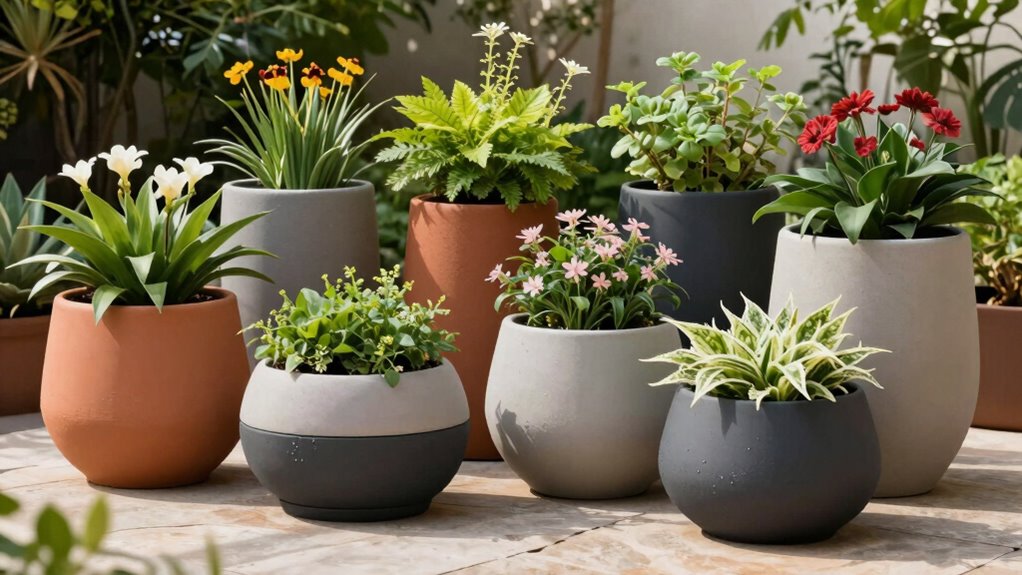 top patio self watering planters