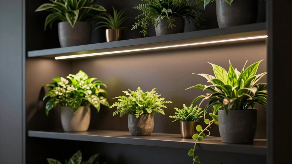 top plant cabinet lighting