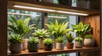 top plant shelf lighting