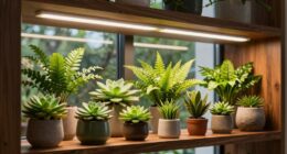 top plant shelf lighting