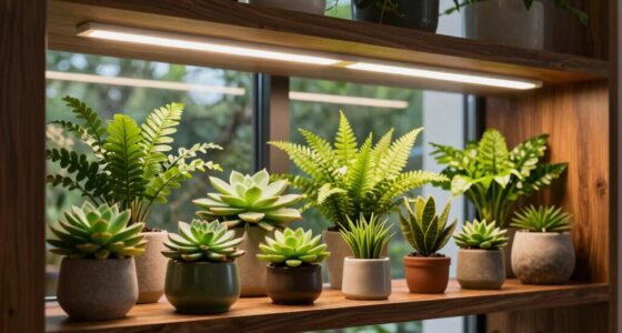 top plant shelf lighting