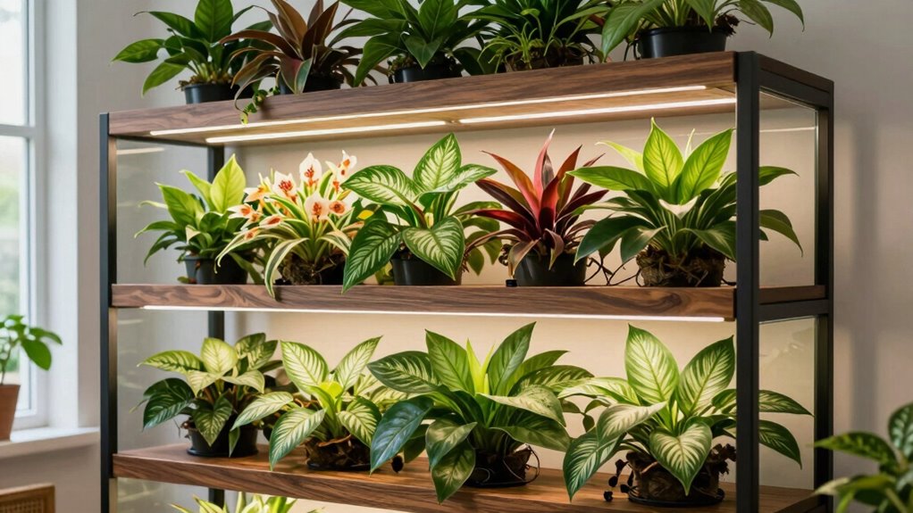 top shelves for rare plants