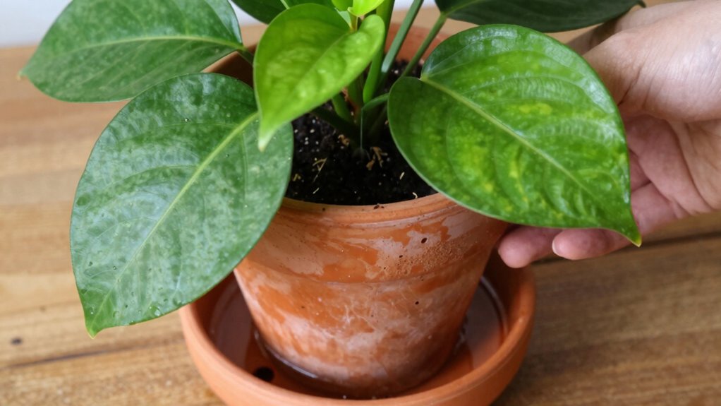 transitioning from top to bottom watering