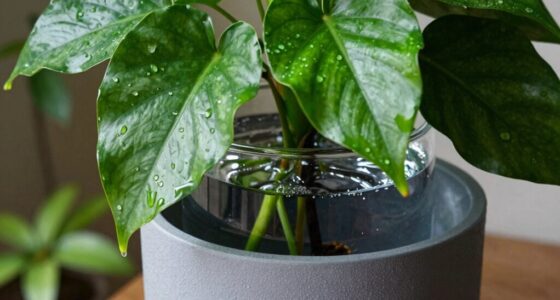 tropical plants self watering system