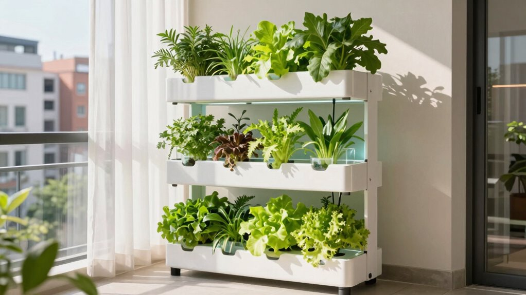 vertical hydroponic urban gardening