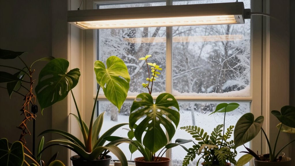 winter indoor plant growth