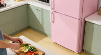 Yellow Tile, Green Cabinets, and a Pink Fridge Set the Tone for Megan O'Neill's Woodstock, New York, Home
