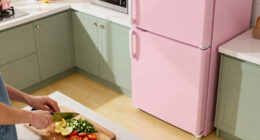Yellow Tile, Green Cabinets, and a Pink Fridge Set the Tone for Megan O'Neill's Woodstock, New York, Home
