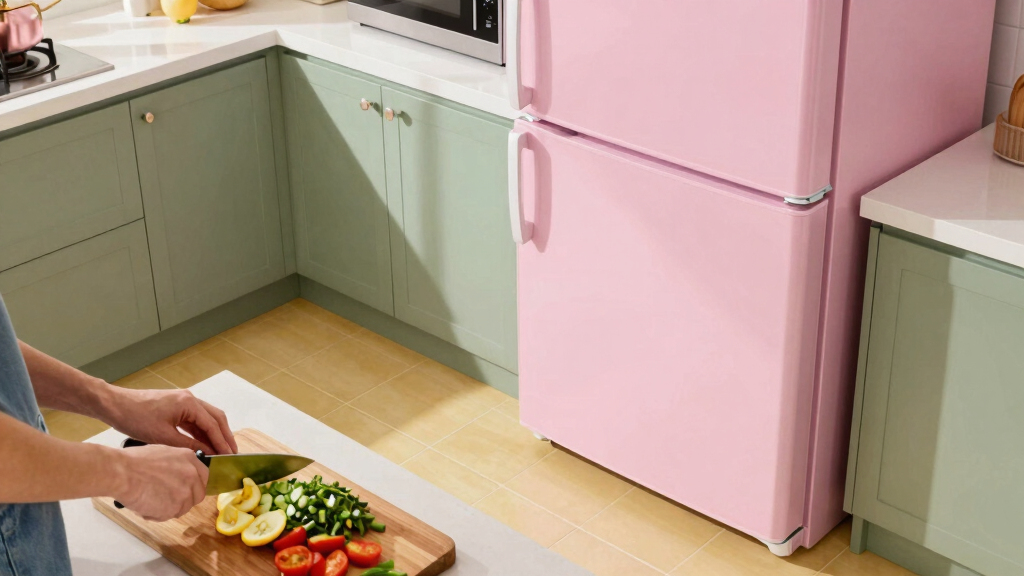 Yellow Tile, Green Cabinets, and a Pink Fridge Set the Tone for Megan O'Neill's Woodstock, New York, Home