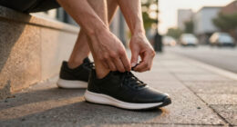 Leather Running Sneakers