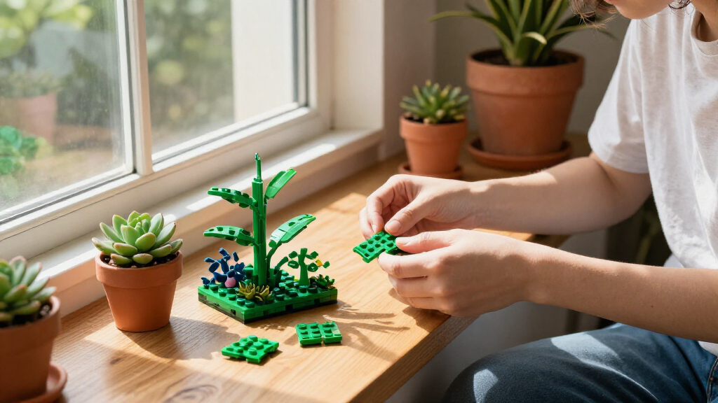 217-Pc LEGO Botanicals: Botanical Collection: Happy Plants Building Toy (10349) $18.40